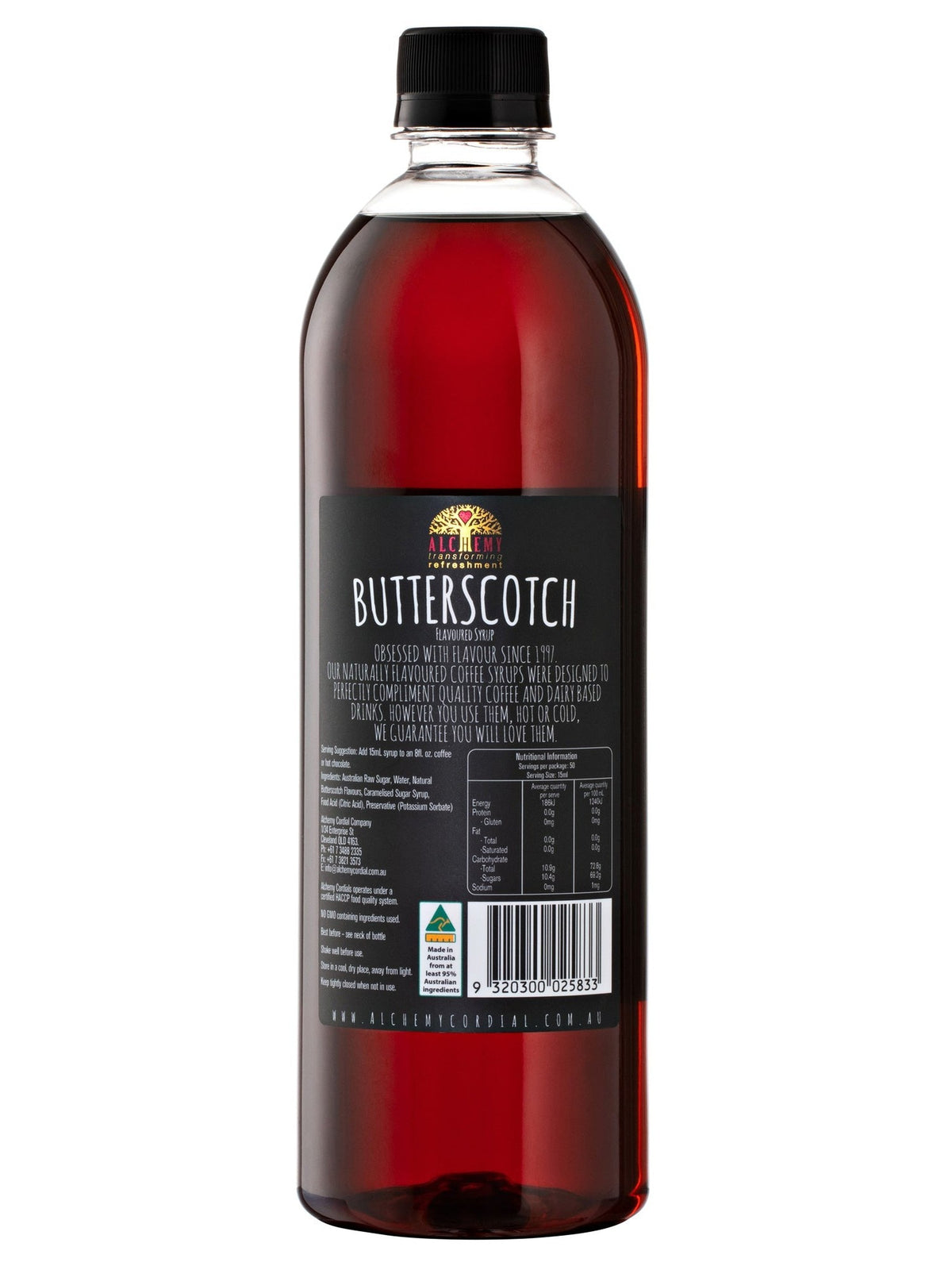 Butterscotch Coffee Syrup 750ml