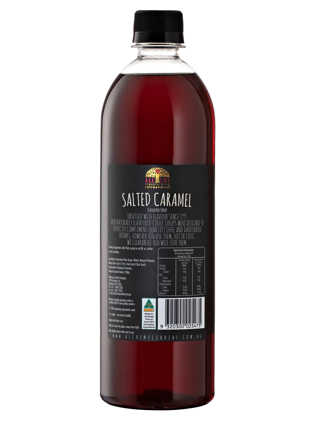 Salted Caramel Coffee Syrup 750ml