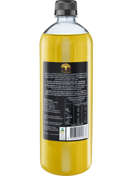 Unsweetened Golden Turmeric Latte Elixir 750ml